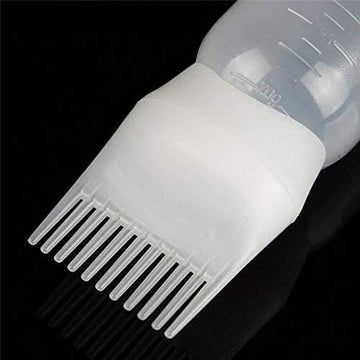 Hair Dye Applicator Bottle with Comb – A-43 Hair Coloring Brush Bottle for Salon and Home Use – Refillable, Easy Dispensing, Mess-Free Application